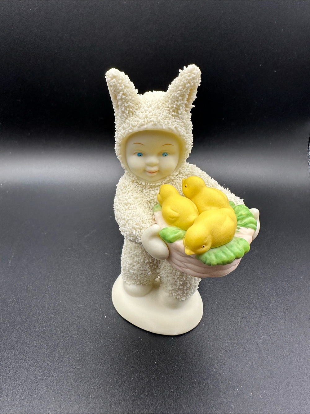 Dept. 56 Snowbabies "A Basket of Joy" Figure Easter Bunny with Chicks No Box